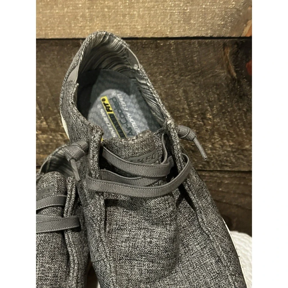 Skechers Mens Streetwear Memory Foam Relaxed Fit Shoe Gray‎ Size 9